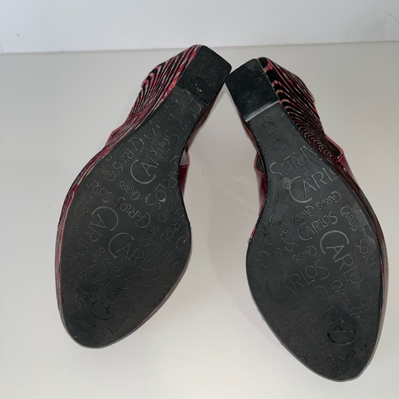 CARLOS SANTANA  | ATTRACTION | SIZE 7.5  | WEDGE HEEL | PEEP TOE - Picture 7 of 8